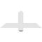 Ekena Millwork Eugene Architectural Grade PVC Gable Bracket, 36"W x 15"H x 4"D x 4"F, 10/12 Pitch GBP036X15X0404EUG00 - alternate 5